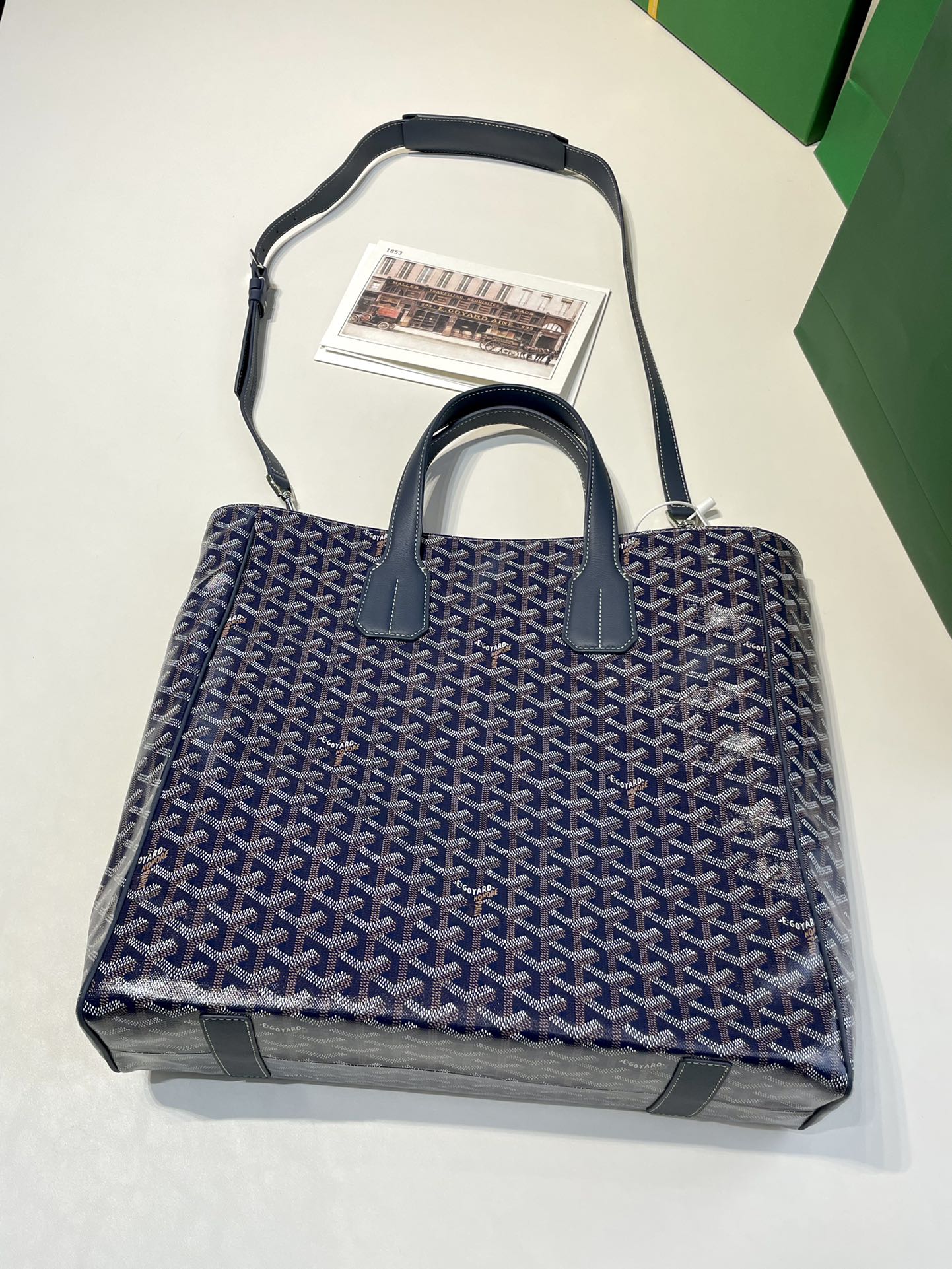 GOYARD Voltaire Men's Messenger Bag-navy