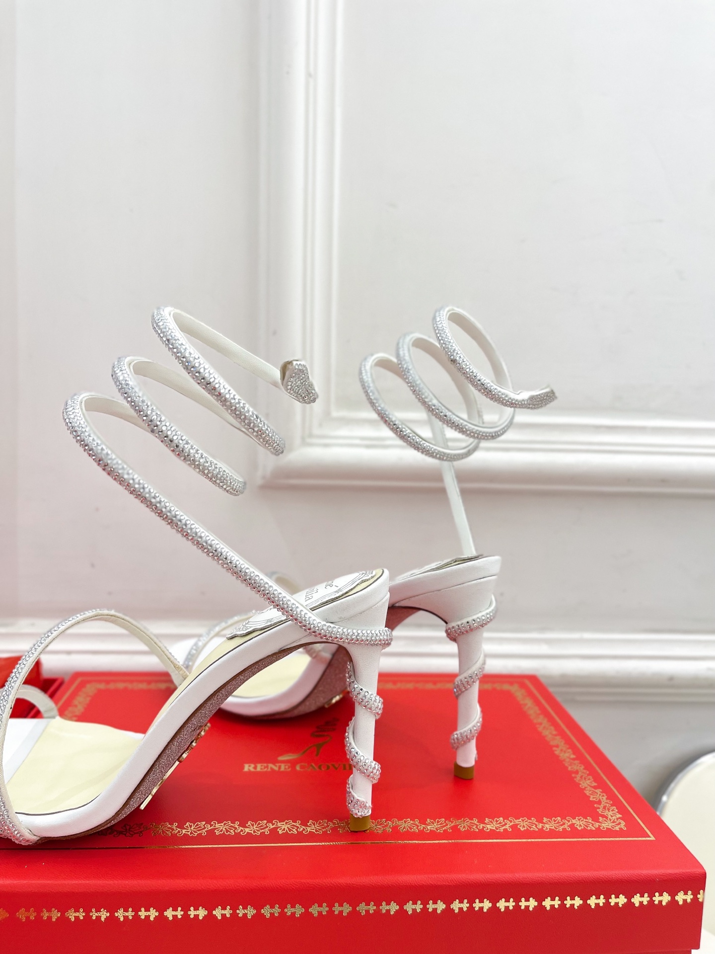 Rene Caovilla RC Crystal Serpent Sandals – 25SS Collection