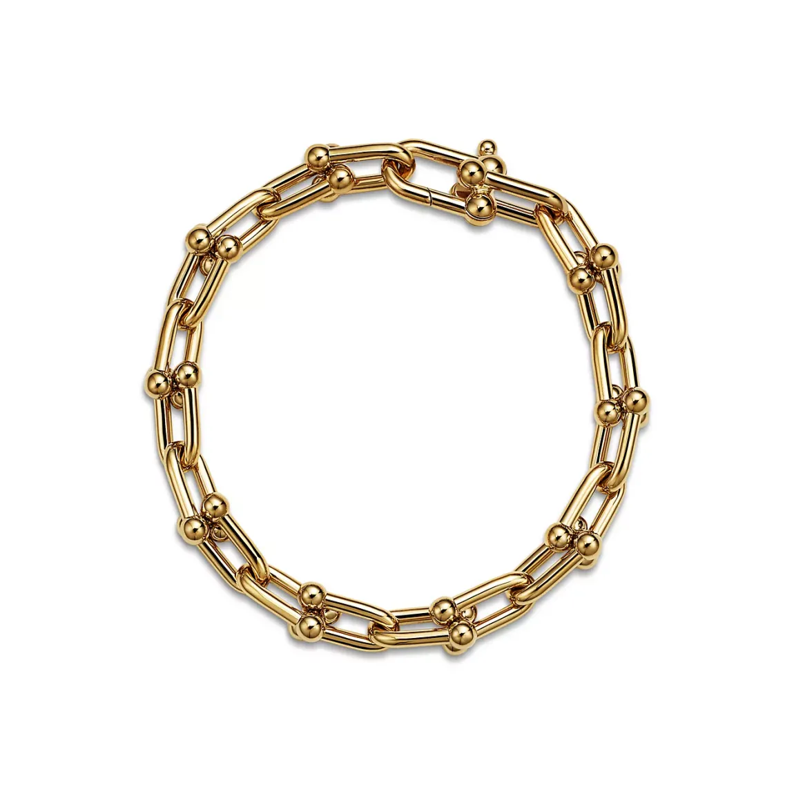 Tiffany Medium Link Bracelet in Yellow Gold