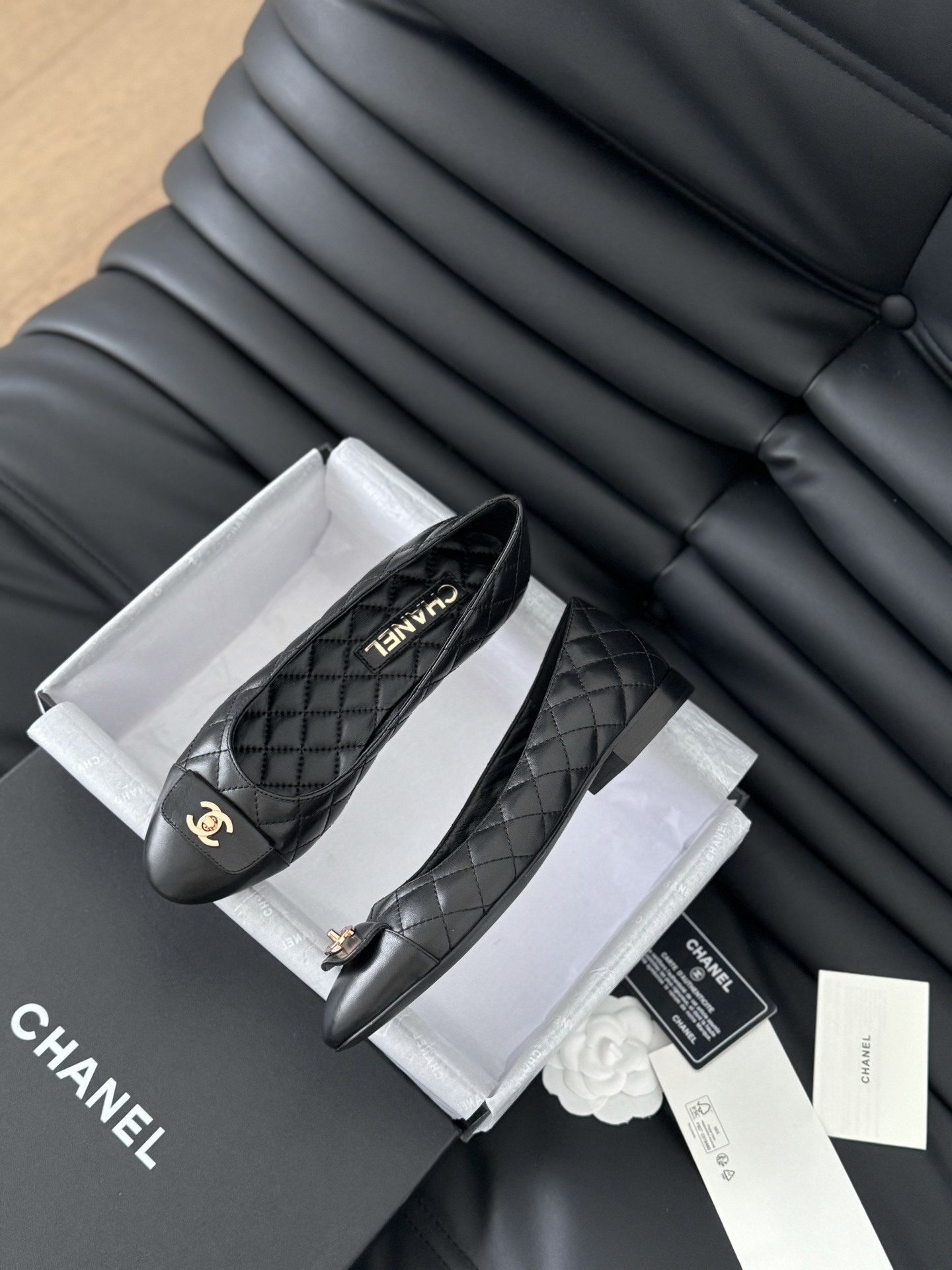 Chanel 24B new schoolbag buckle ballet shoes