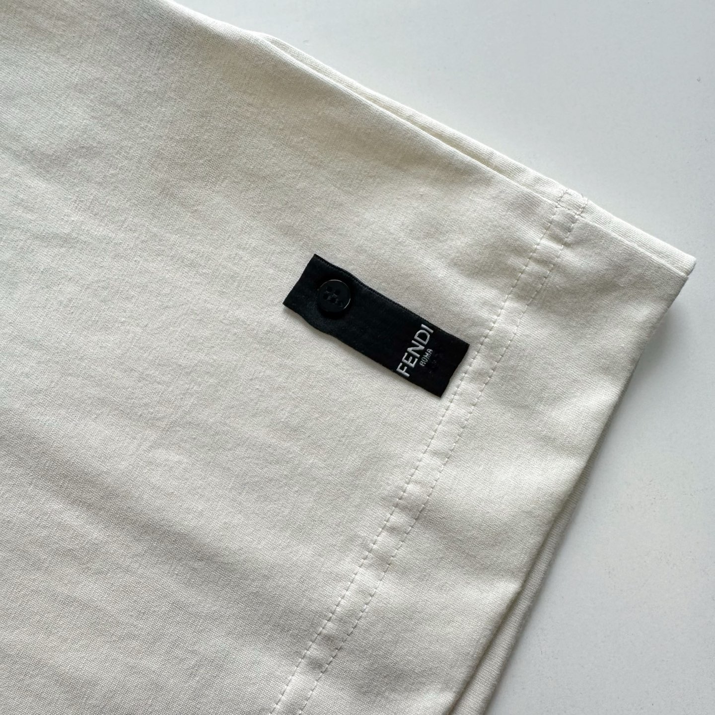 Fendi 25SS Stamp-Inspired Crew Neck T-Shirt