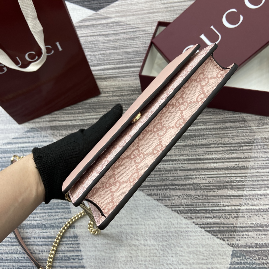 Gucci GG Emblem Chain Wallet