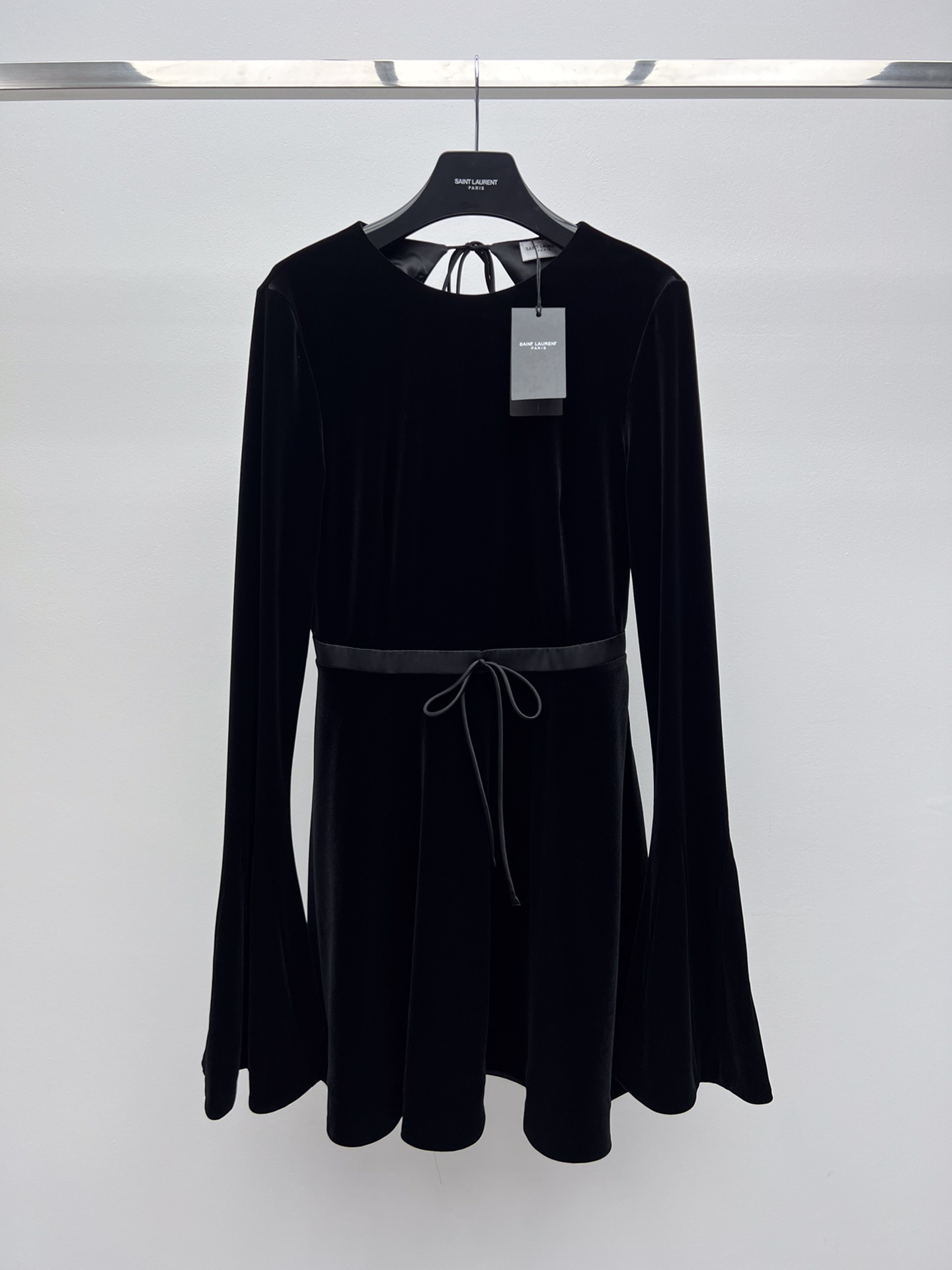 Saint Laurent Velvet Backless Dress