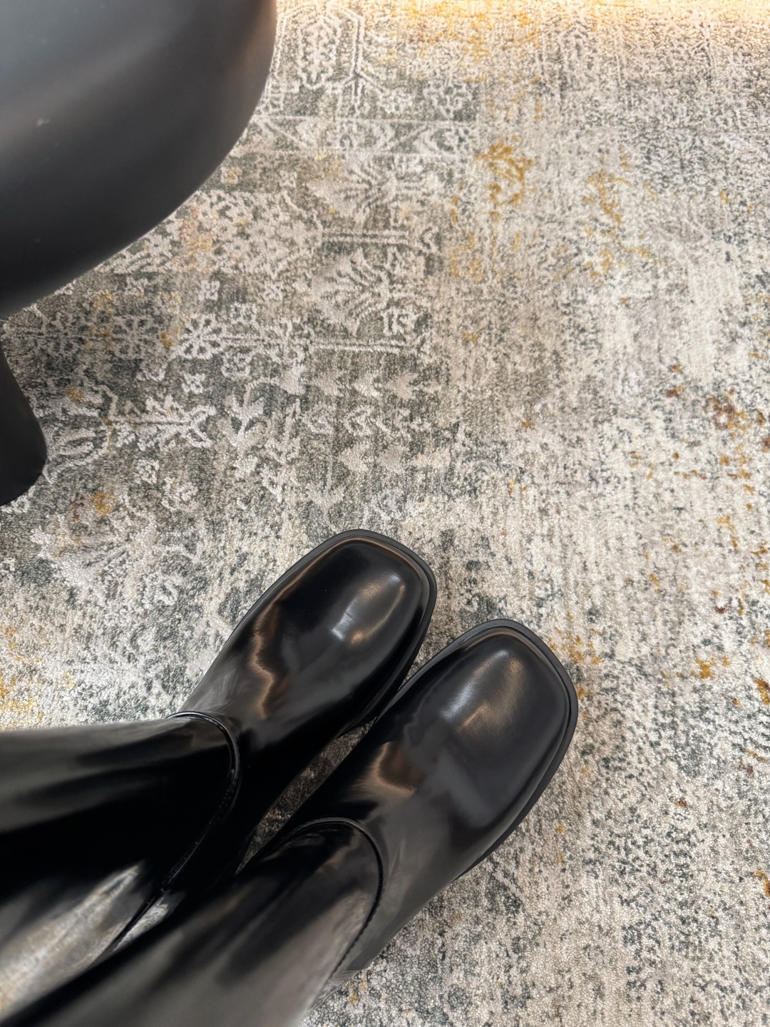 Prada Brushed leather boots with pouch