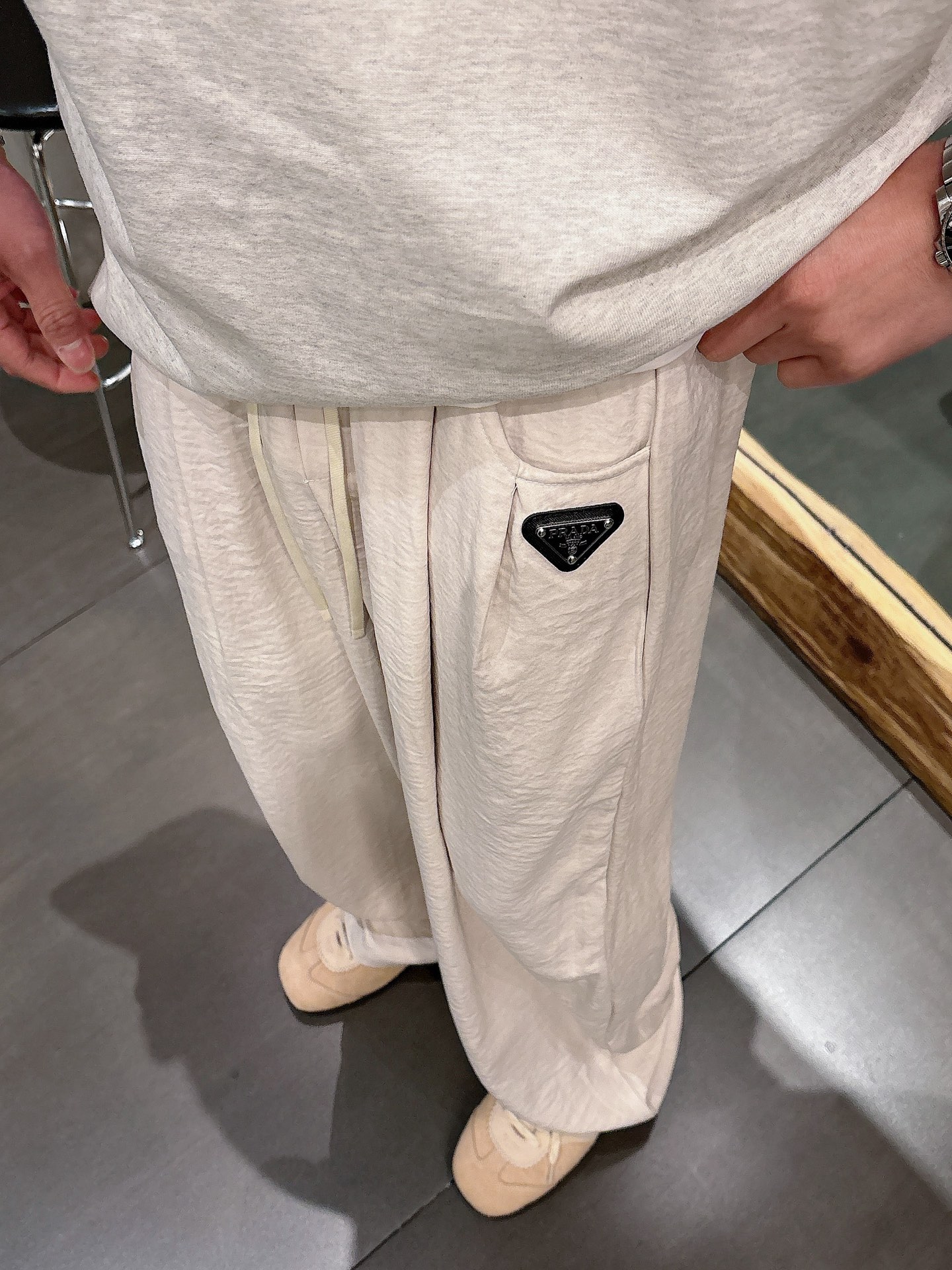 Prada Premium Non-Iron Soft Tencel Casual Pants