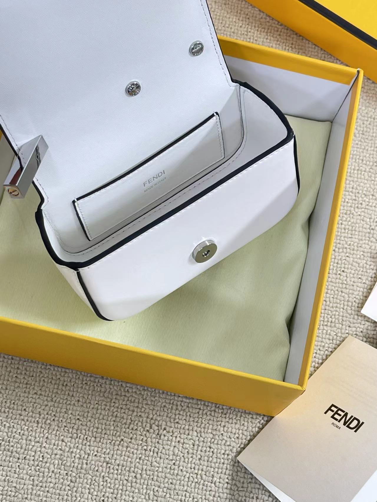 FENDI-First Nano Bag-White
