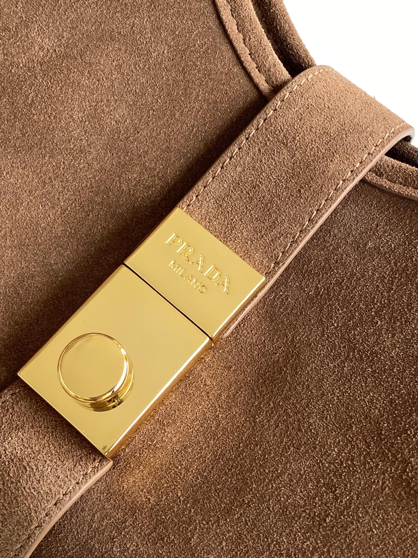 Prada Small suede tote bag