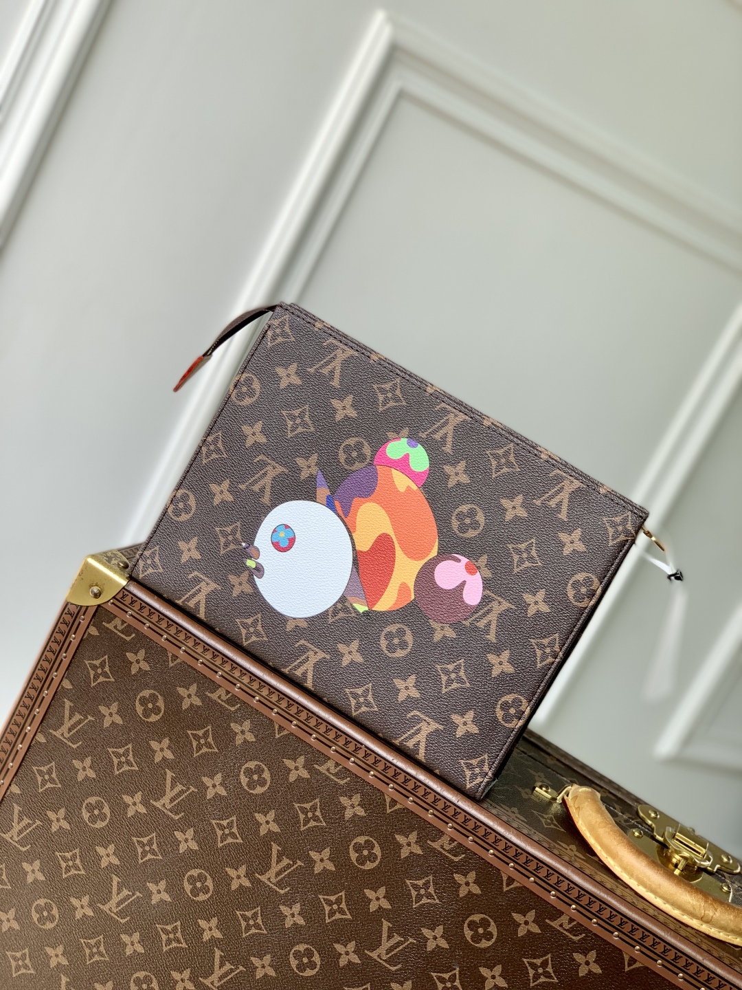 LOUIS VUITTON M13762 LV x TM Trio Toiletry Pouch
