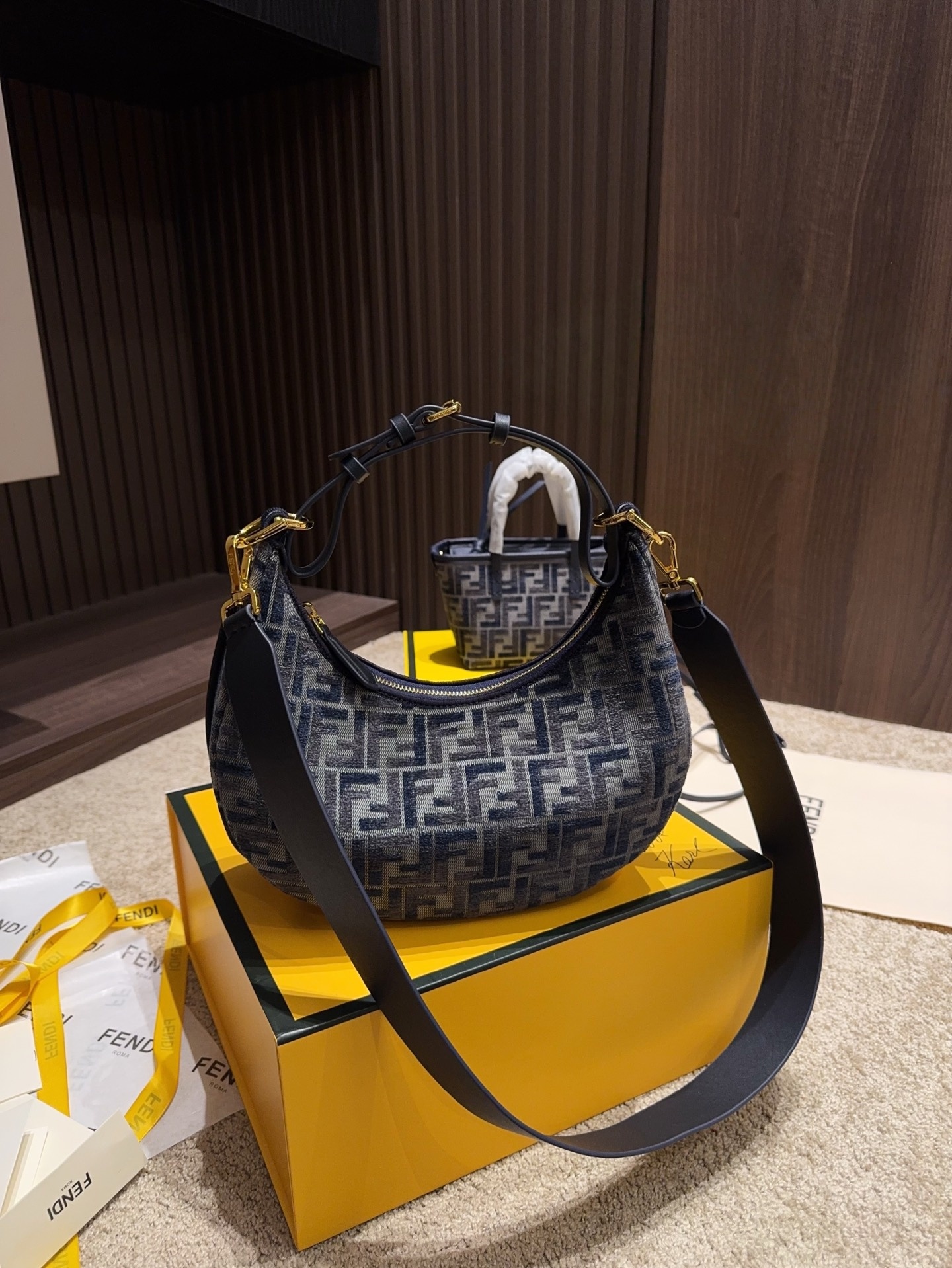 Fendi Small Fendigraphy Shoulder Bag