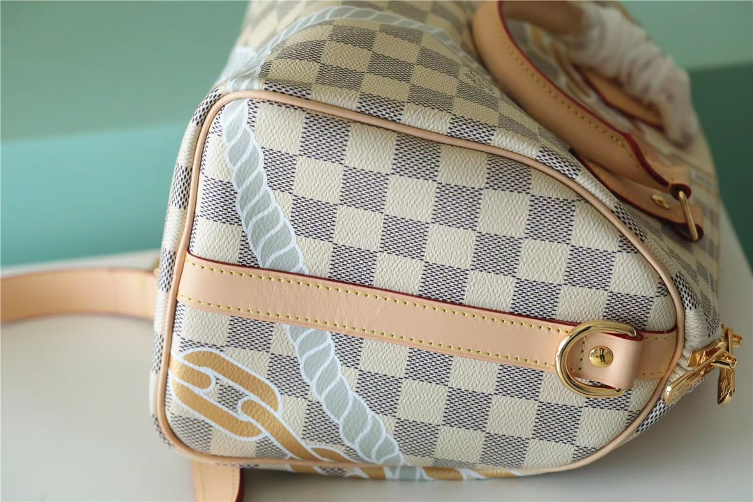 Louis Vuitton Damier Azur Nautical Speedy Bandouliere 25