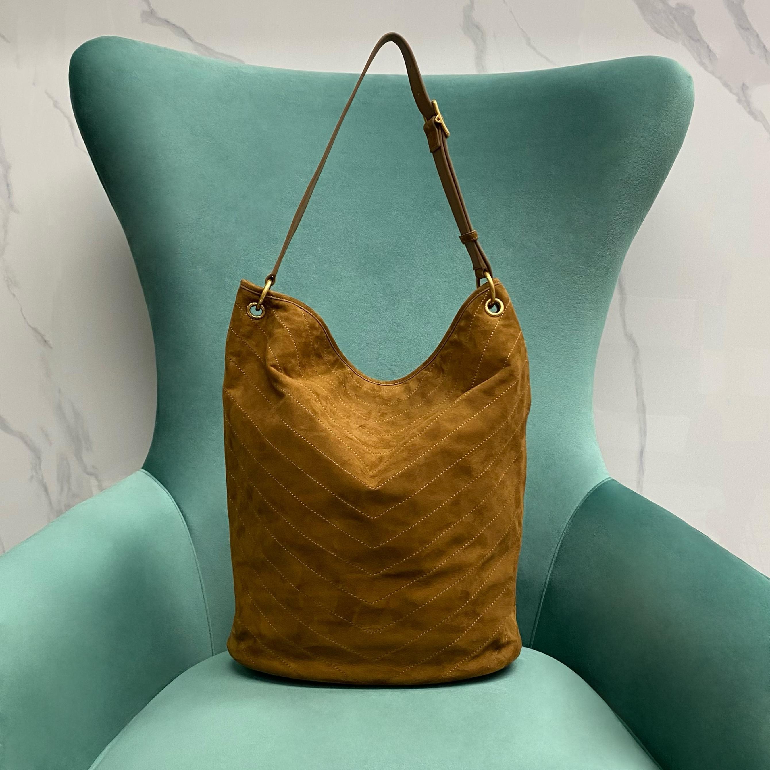 YSL NIKI supple bucket in suede