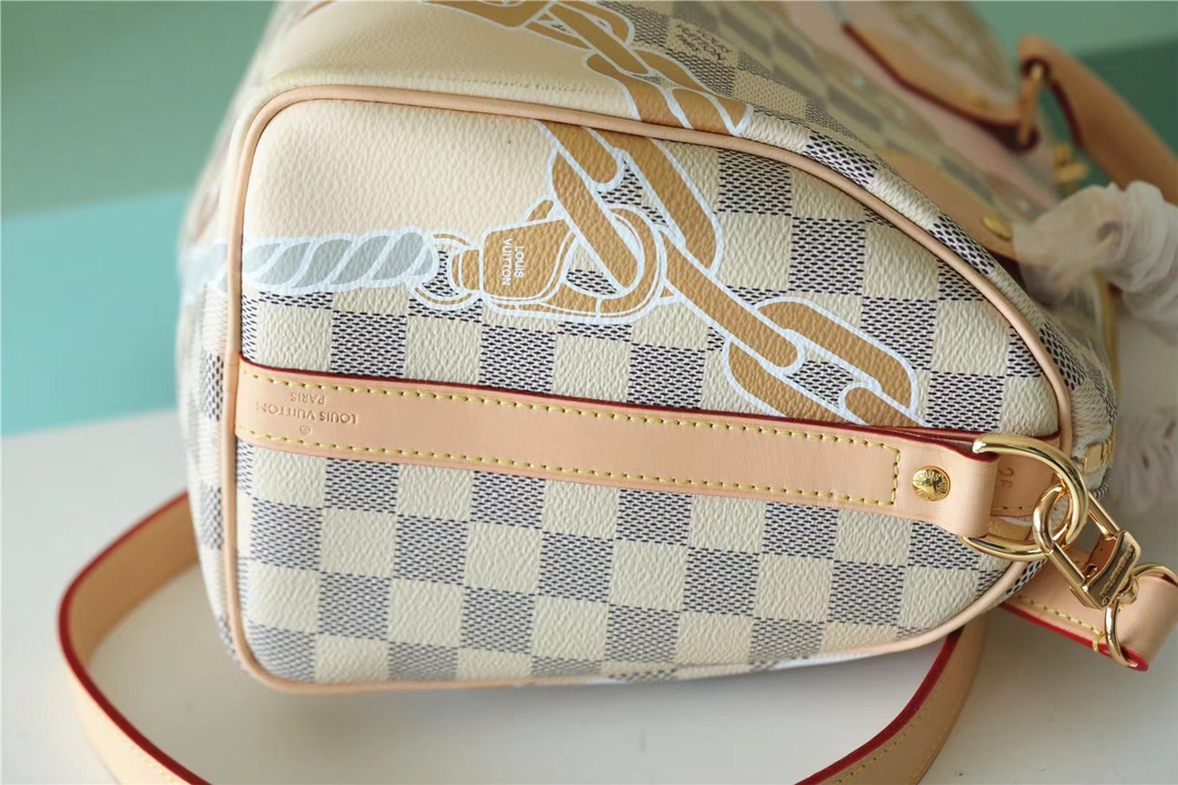 Louis Vuitton Damier Azur Nautical Speedy Bandouliere 25