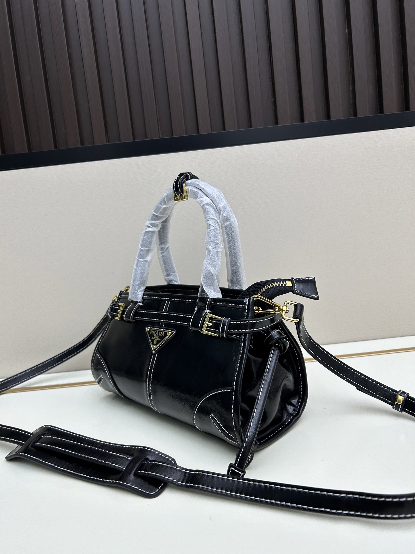 Prada Softlux Denim 1BA488 Mini Bag