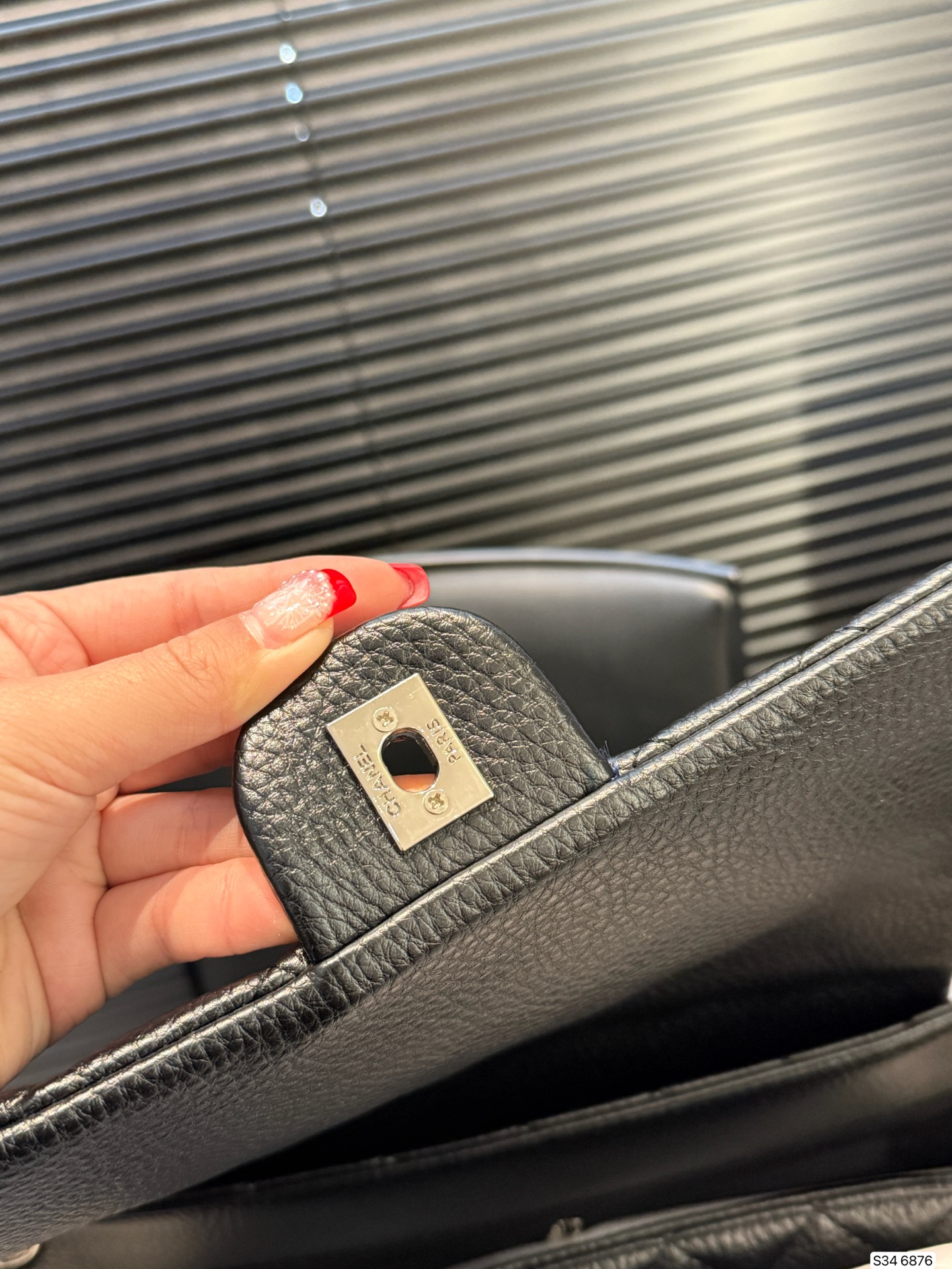 Chanel Black & Silver Large Pocket Tote