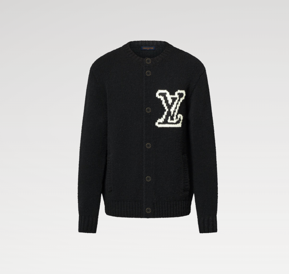 LOUIS VUITTON 1AJBXP Chunky Intarsia Signature Cardigan