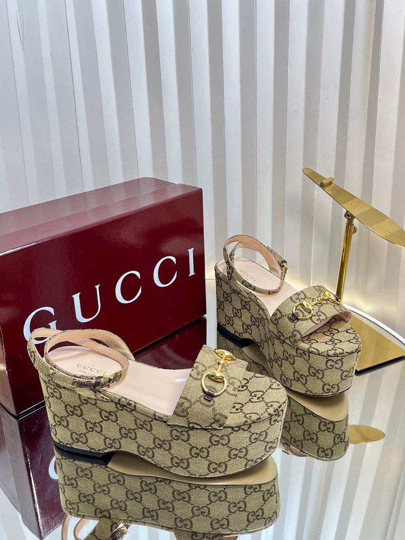 Gucci Platform High Heel Sandals