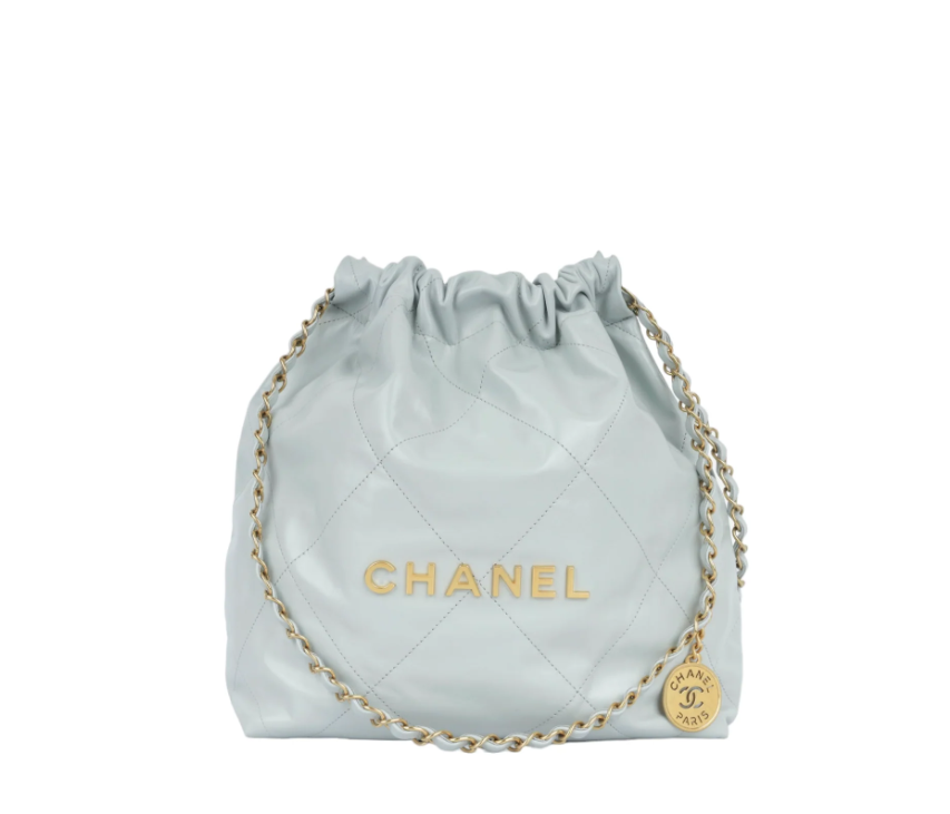 Chanel Small 22 Tote - Light Blue