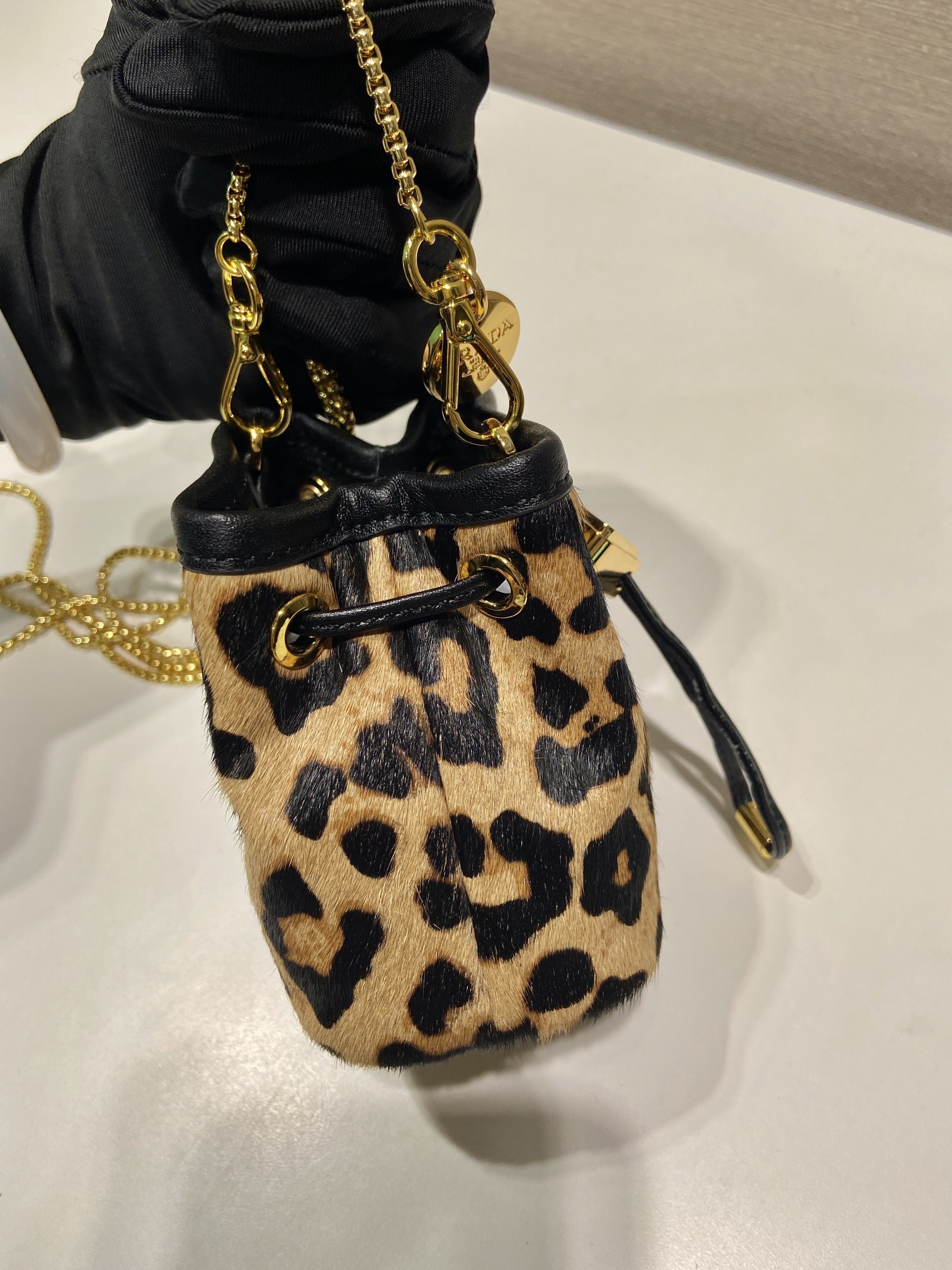 Prada leopard-print mini bag