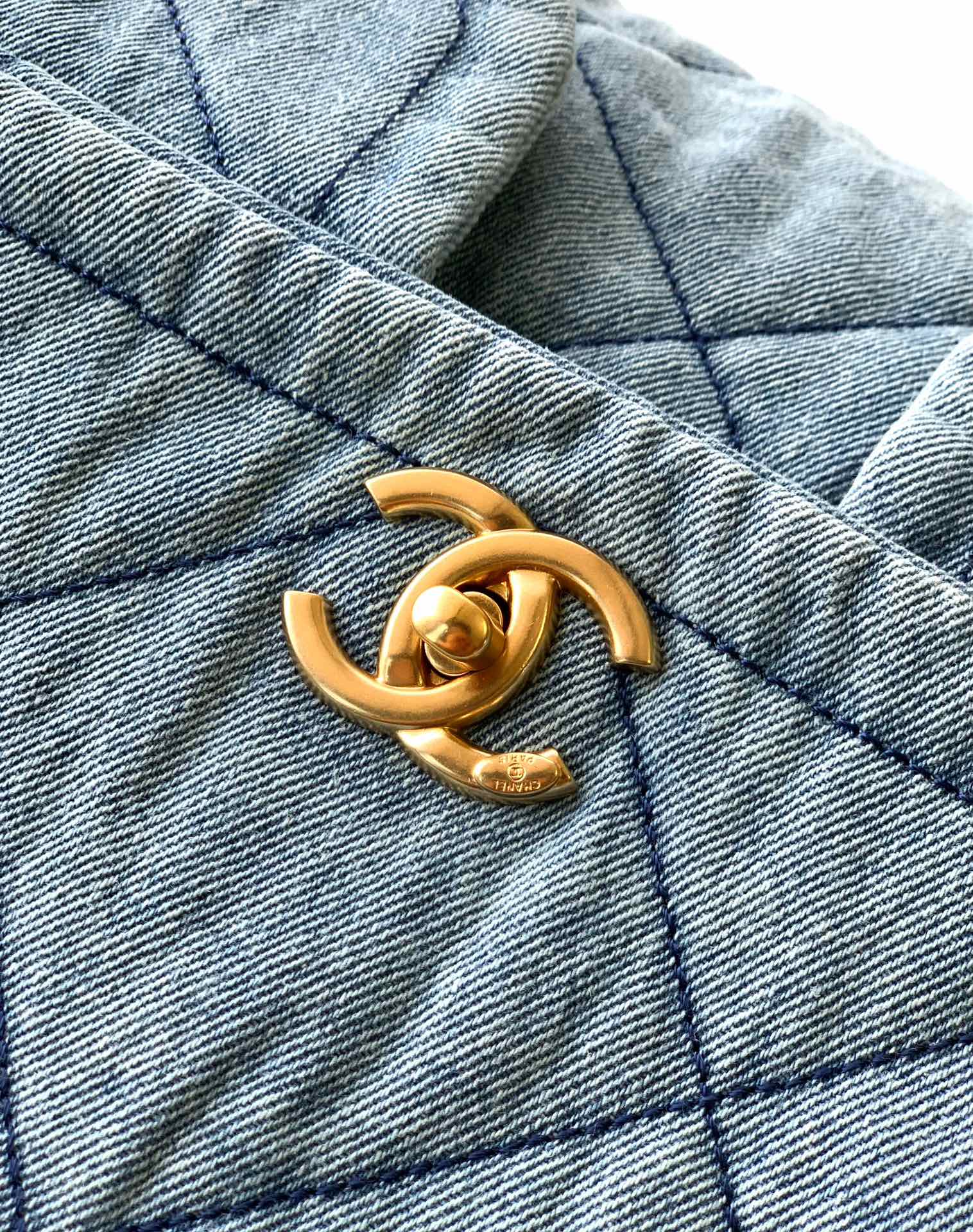 Chanel 26C Denim Shoulder Bag