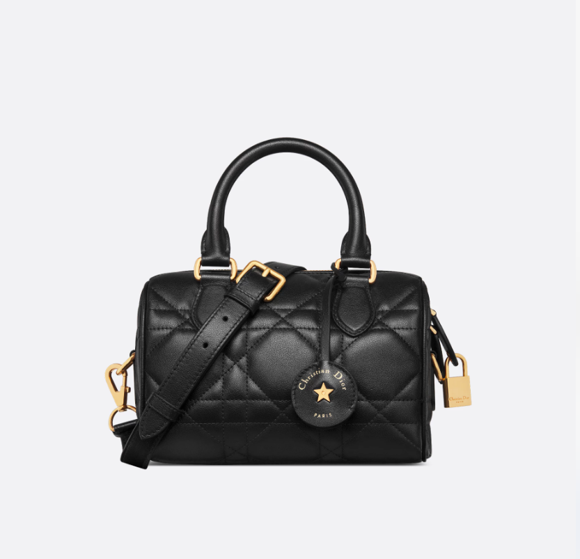Dior Groove 20 Bag Black Macrocannage Calfskin
