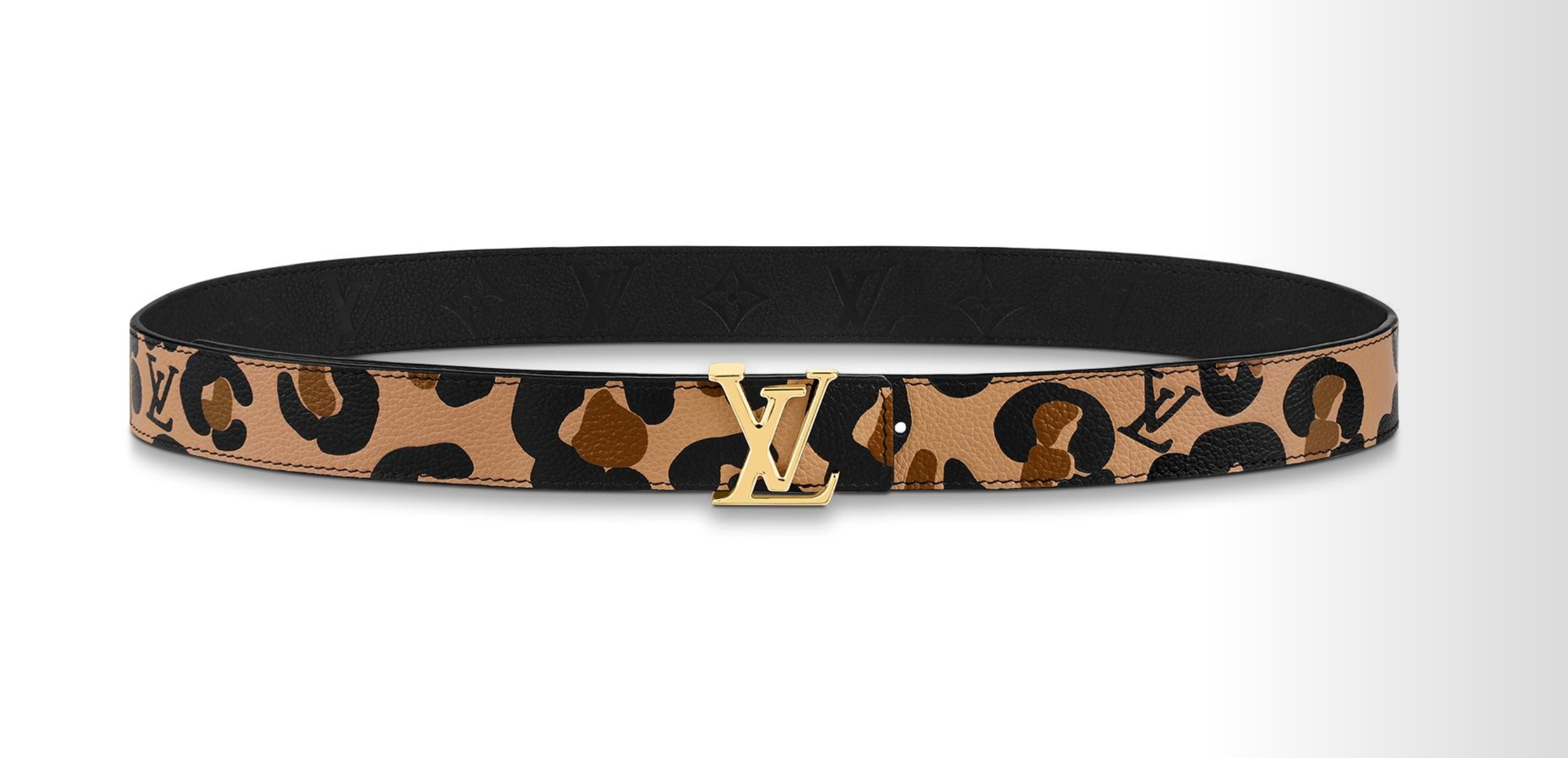 Louis Vuitton LV Iconic 30mm Reversible Leopard Print elt