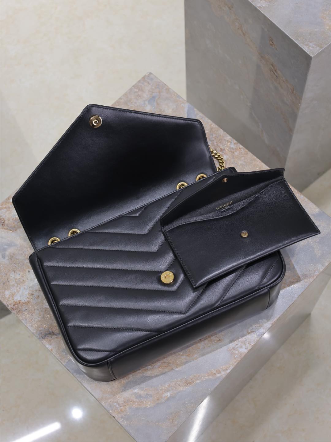 Saint Laurent Loulou Large Bag In Leather