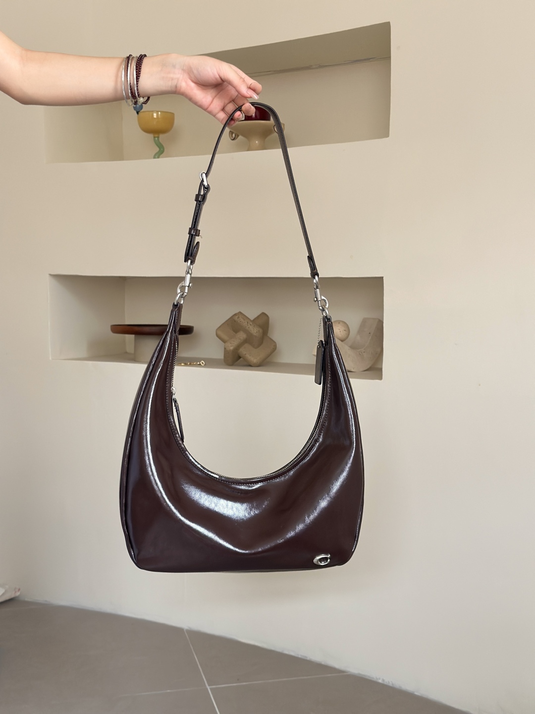 Coach Juliet Crescent Bag in Brown