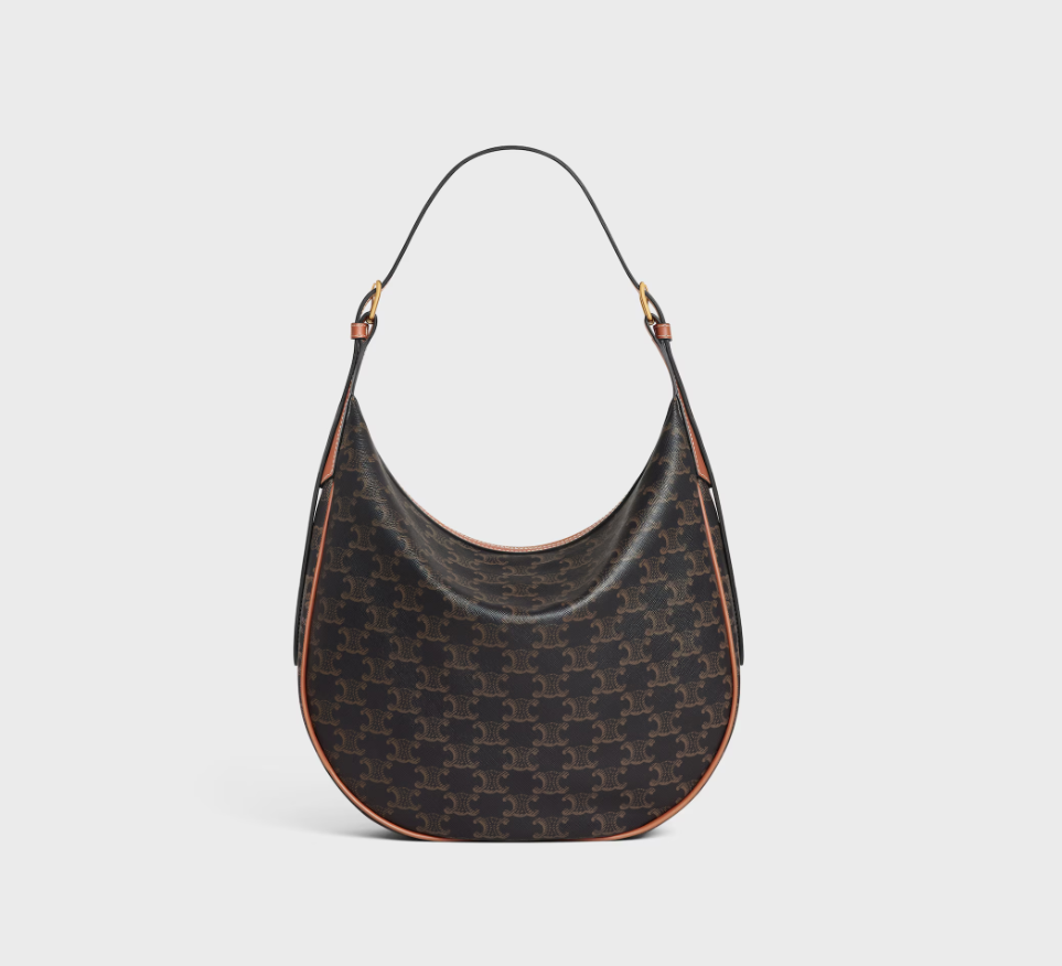 Celine MEDIUM HELOÏSE BAG IN TRIOMPHE CANVAS AND CALFSKIN