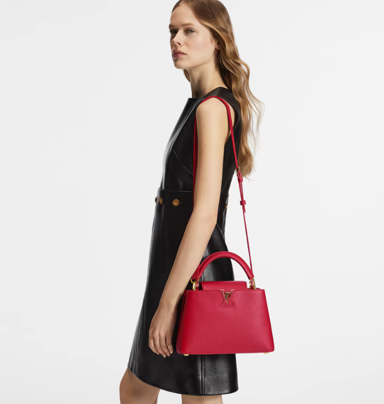 Louis Vuitton M52689 Capucines BB Bag Scarlet Red