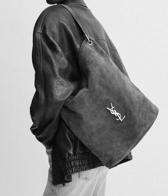 YSL NIKI supple bucket in suede