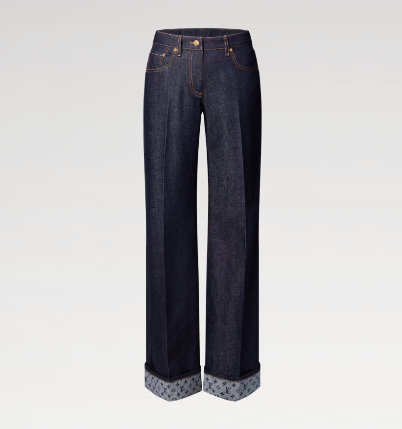 LOUIS VUITTON 1AIBHC Cuffed Hem Flared Jeans