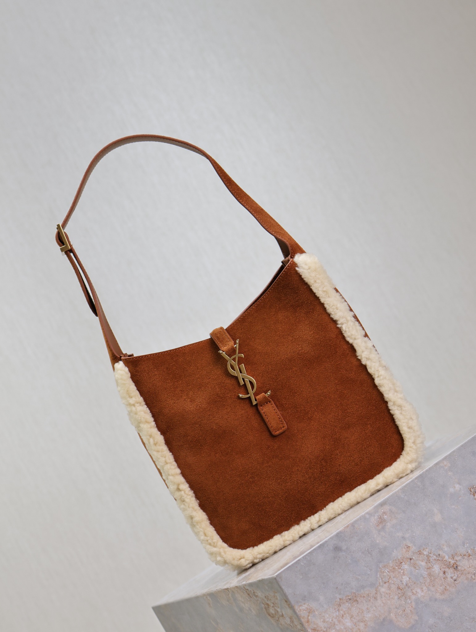 YSL Le 5 à 7 Small Suede Shoulder Bag