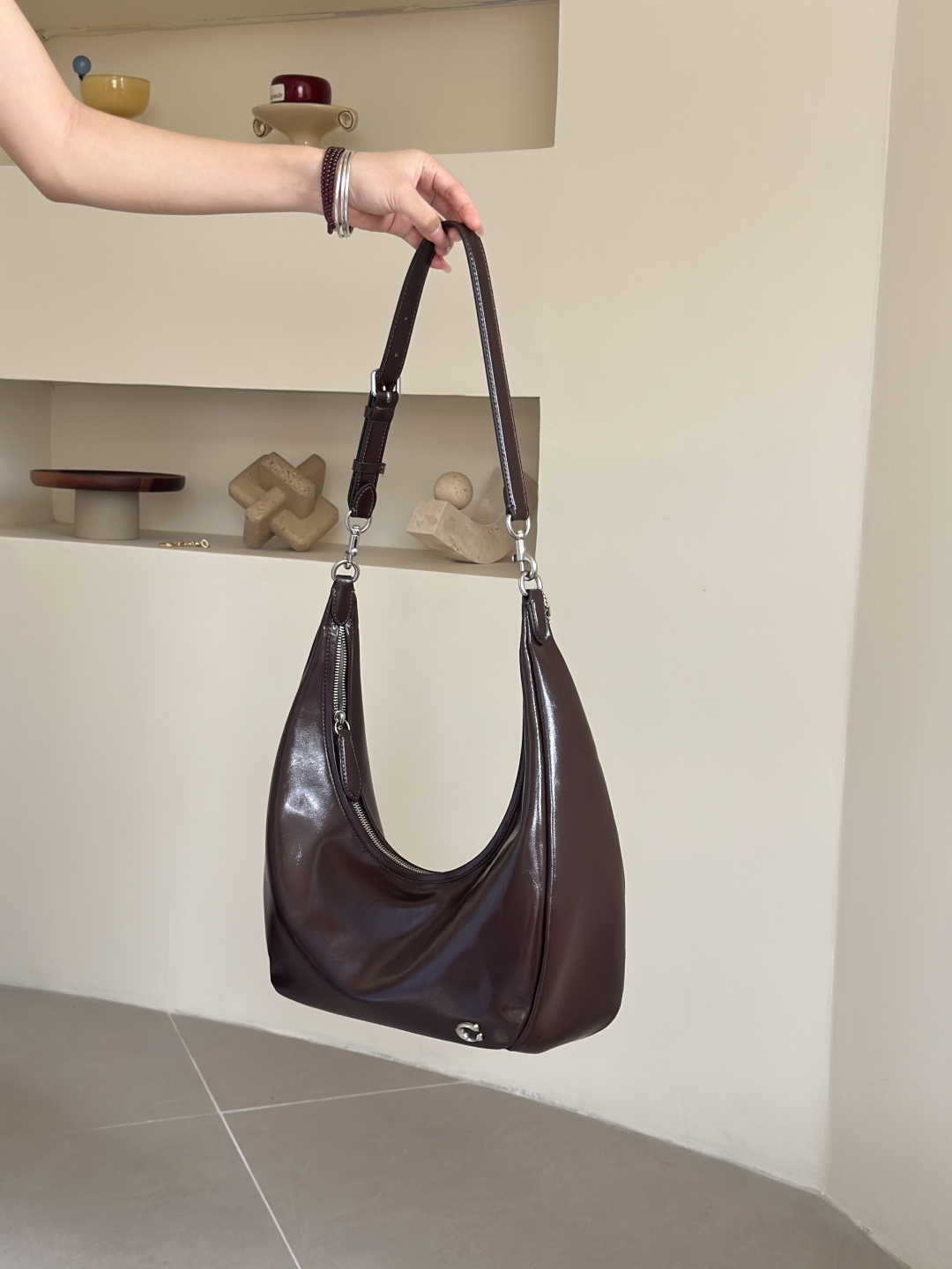 Coach Juliet Crescent Bag in Brown