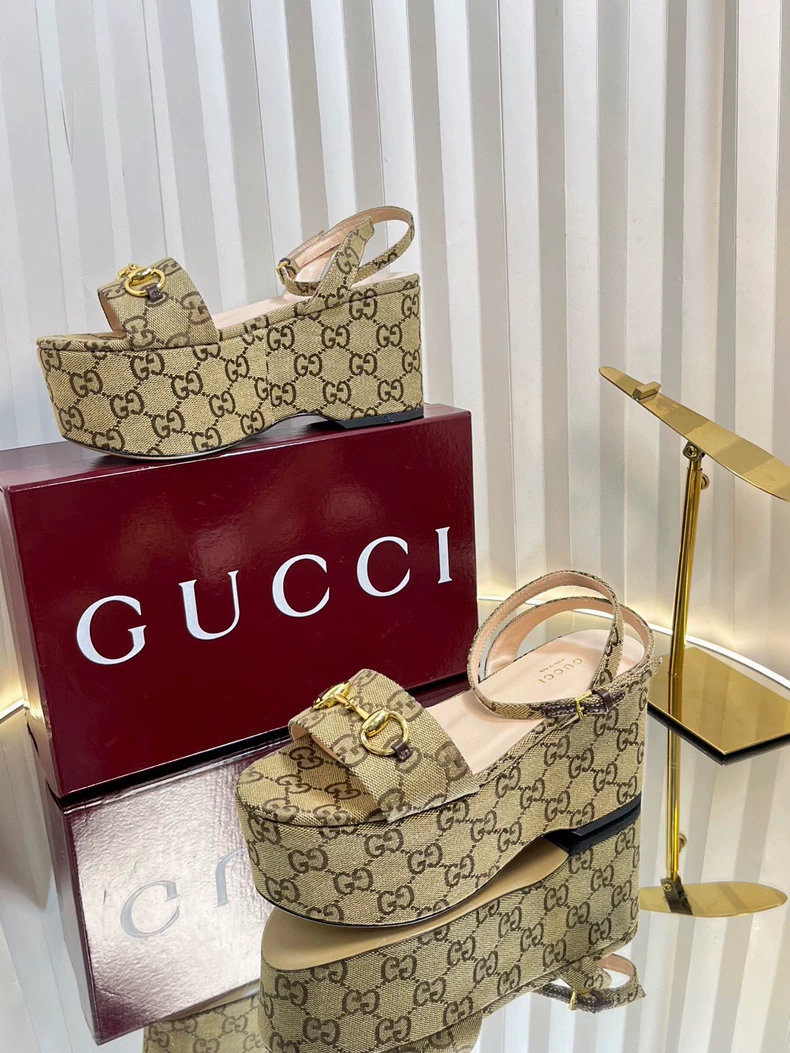 Gucci Platform High Heel Sandals