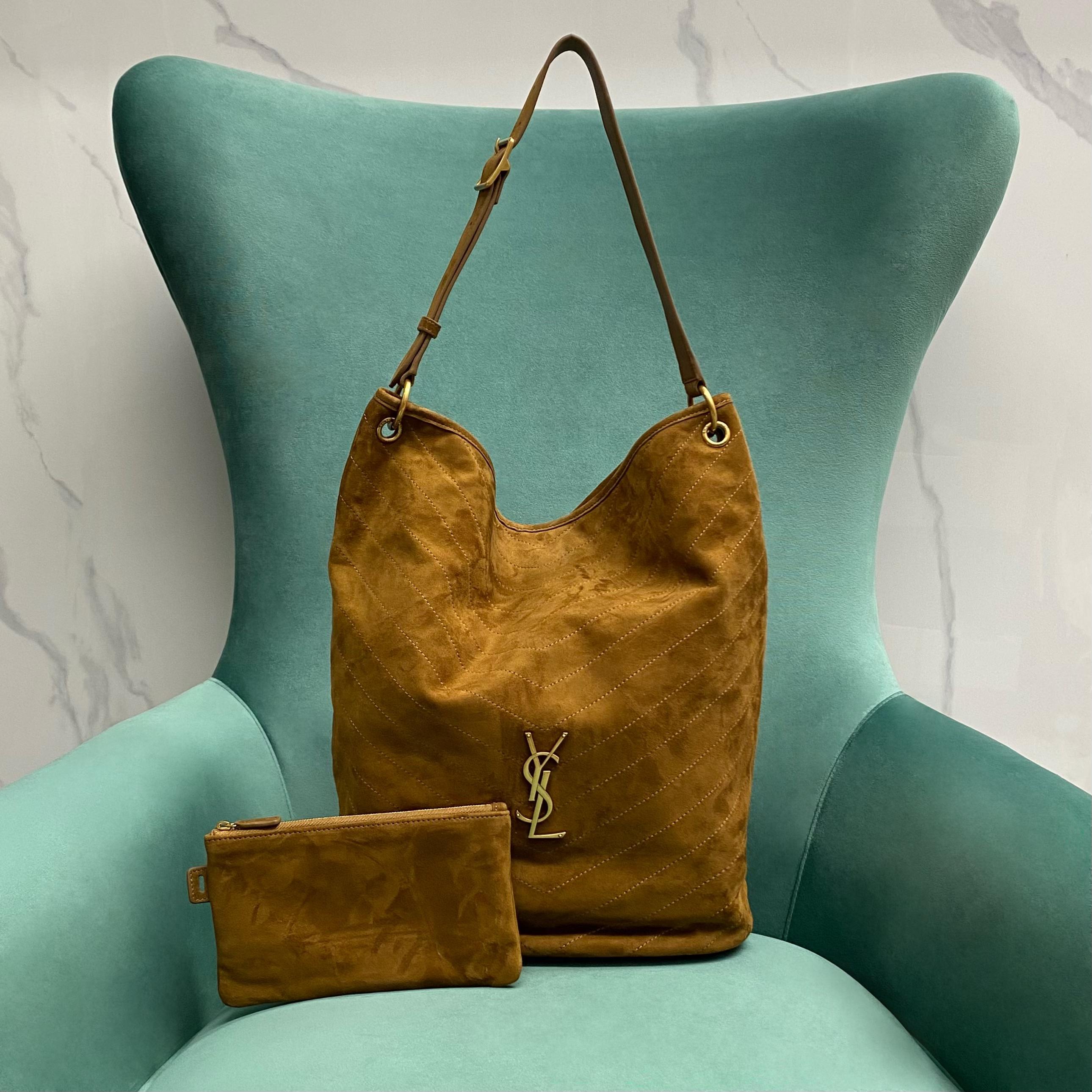 YSL NIKI supple bucket in suede