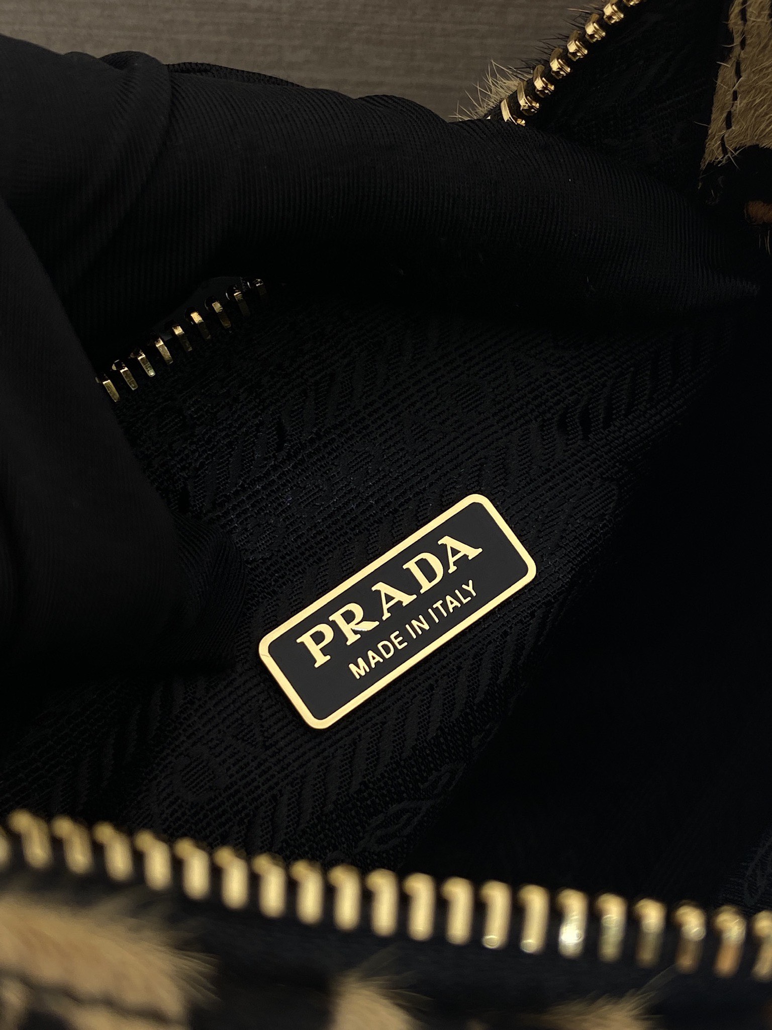 Prada Re-edition leopard Shoulder Bag in Leather