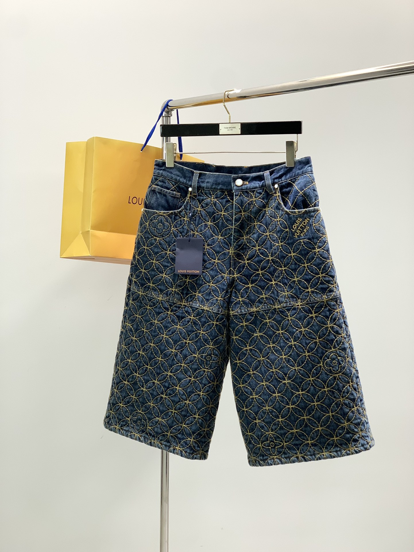 Louis Vuitton1AILM7 Embroidered Denim Blouson