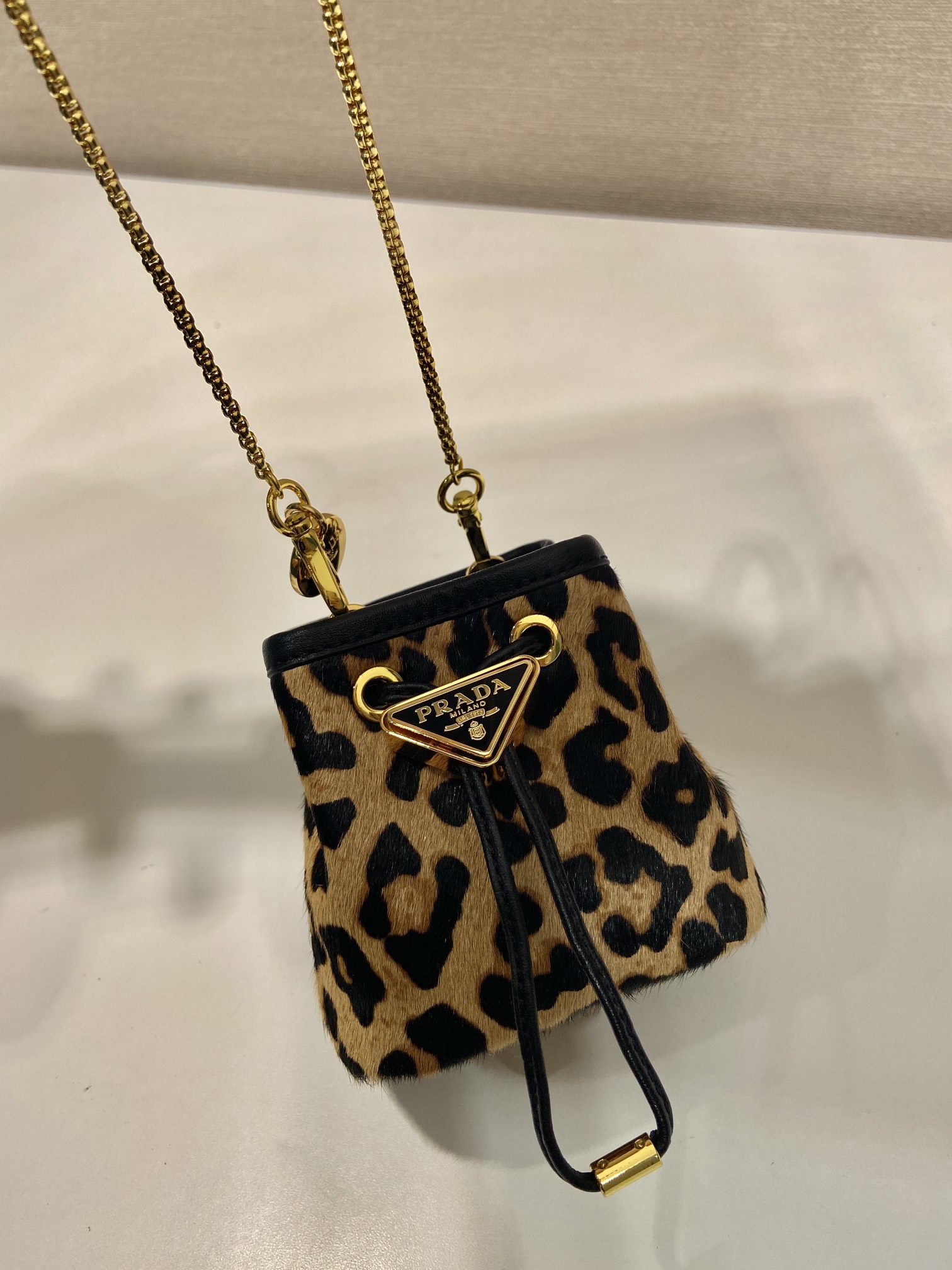 Prada leopard-print mini bag