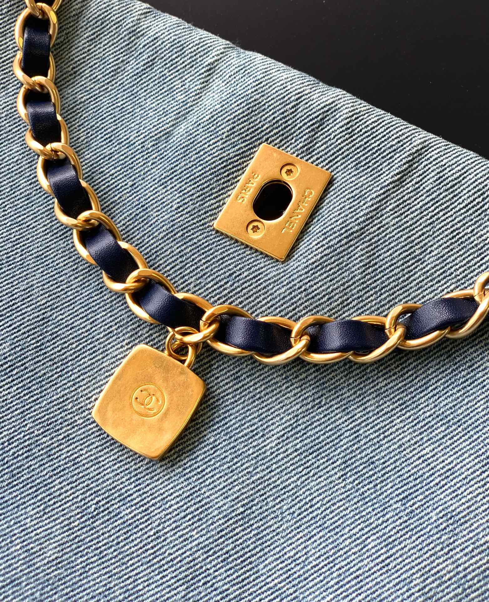 Chanel 26C Denim Shoulder Bag