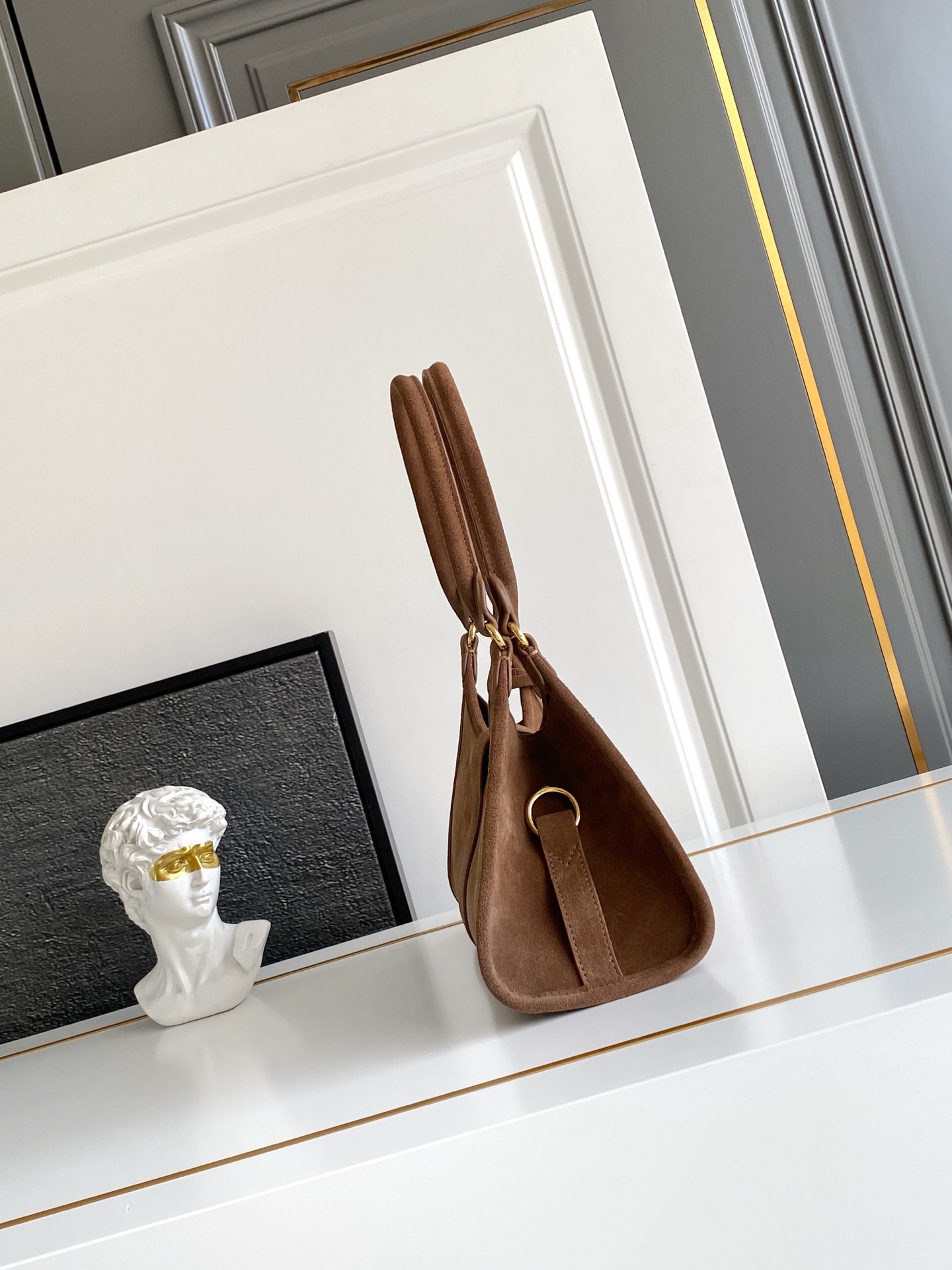 Prada Small suede tote bag