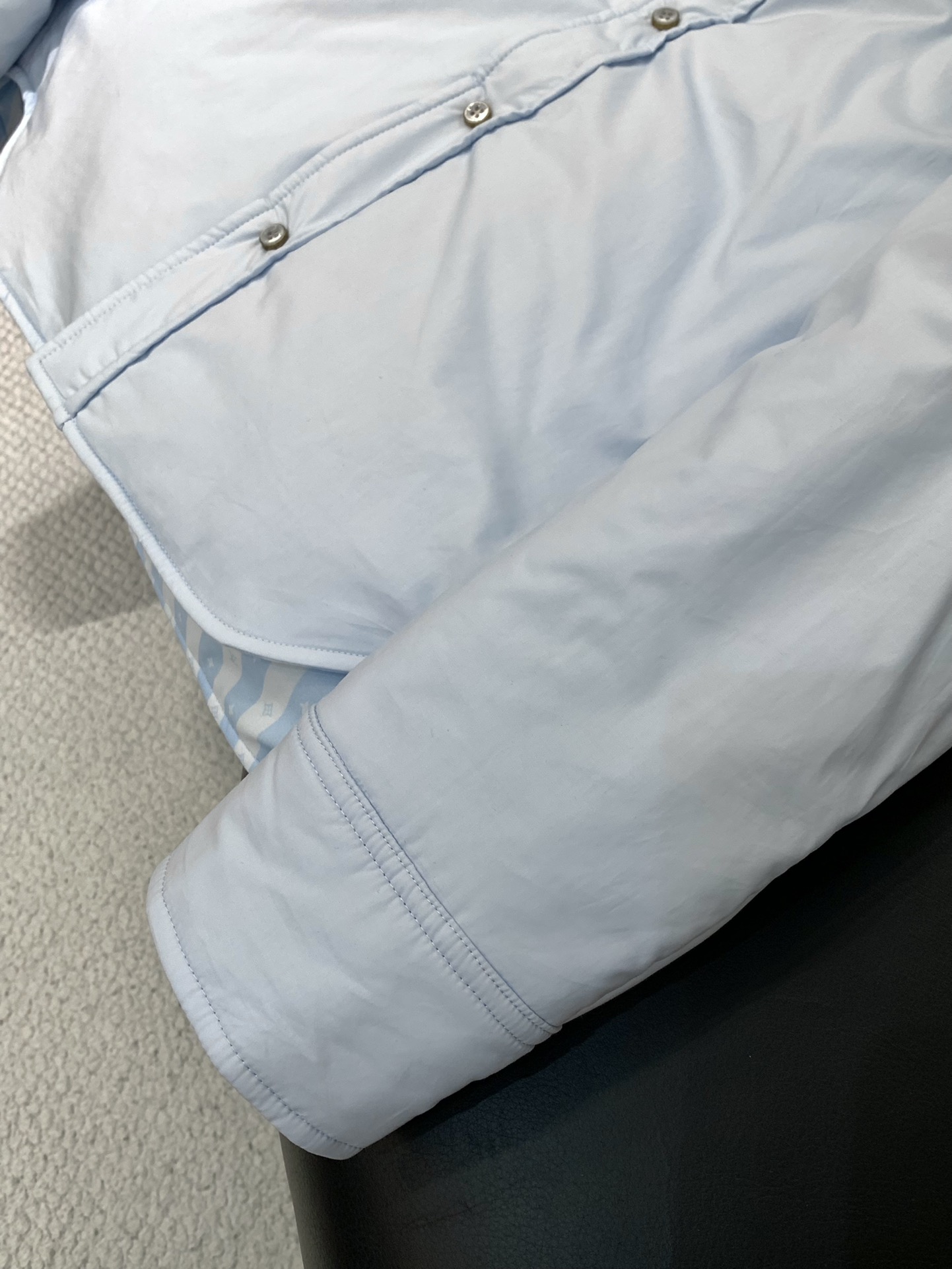 LV 1AJBES Reversible Padded Long-Sleeved Overshirt