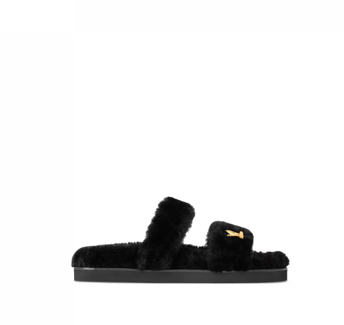 Louis Vuitton Flight Mode LV Sunset Comfort Flat Mule Black 1AC716