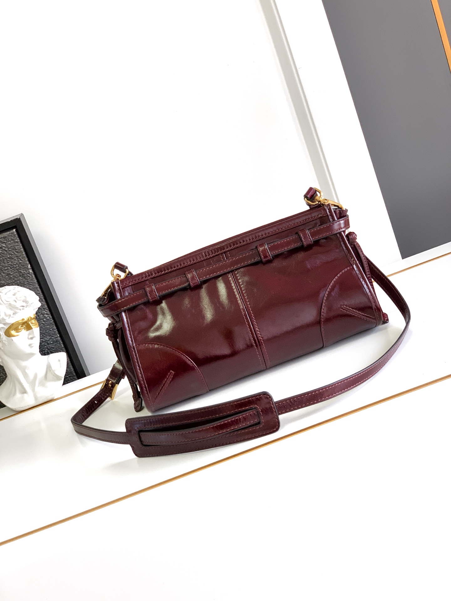 Prada Bonnie Small Leather Shoulder Bag