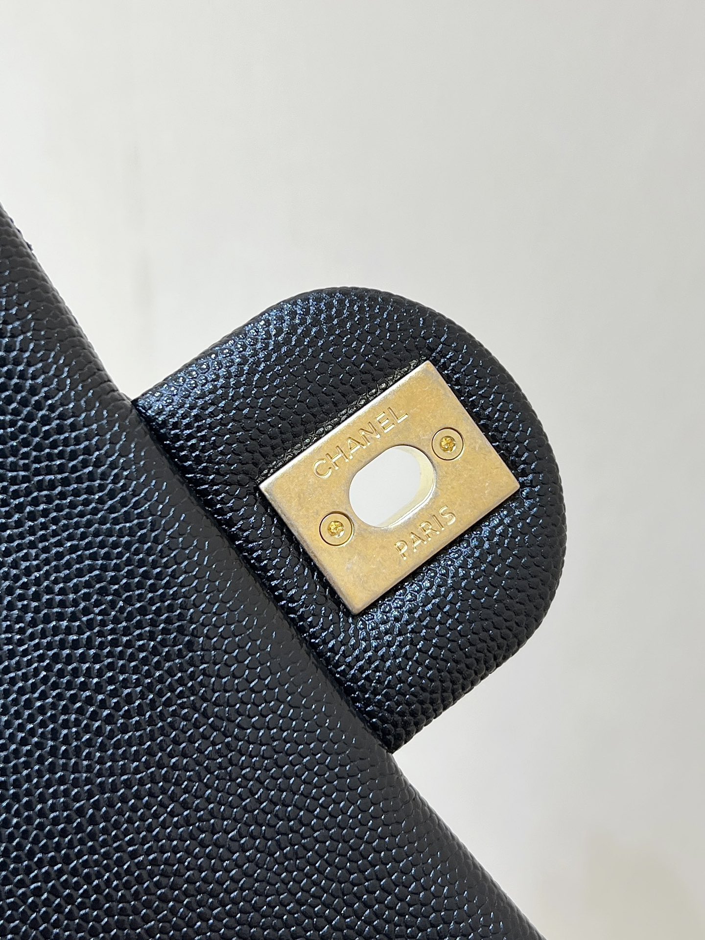 CHANEL 24P CF Bag in Caviar Calfskin with Bold Chain