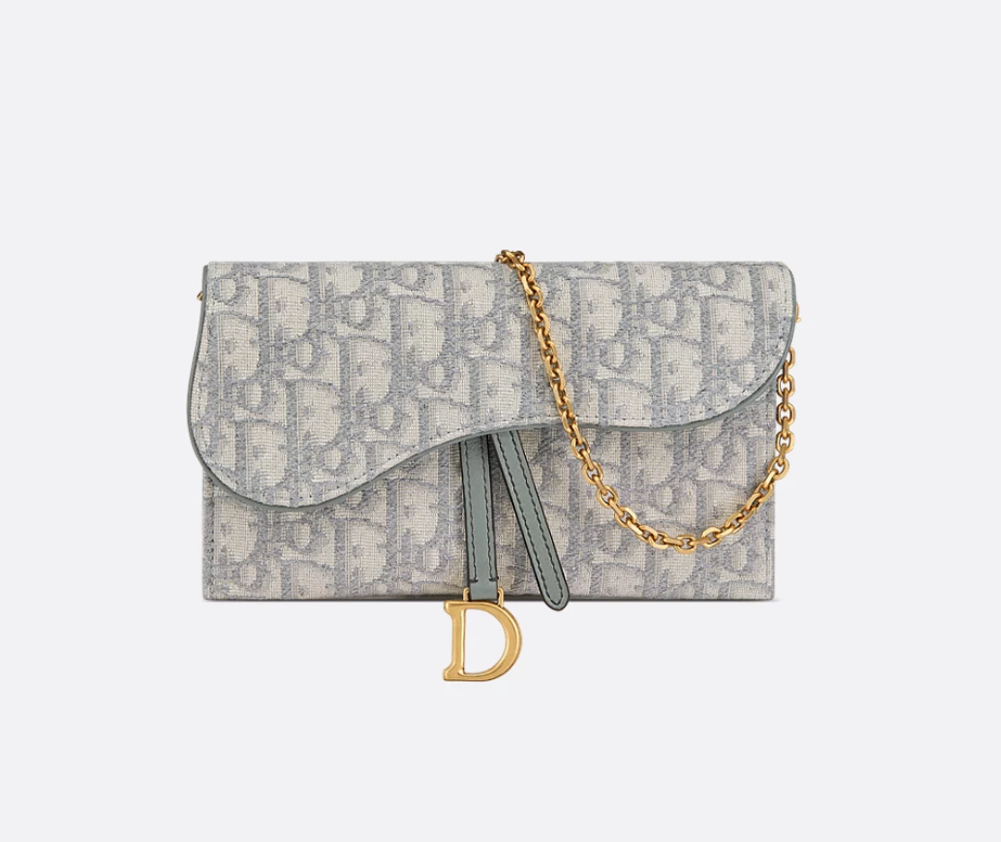 Dior Small Saddle Pouch with Chain