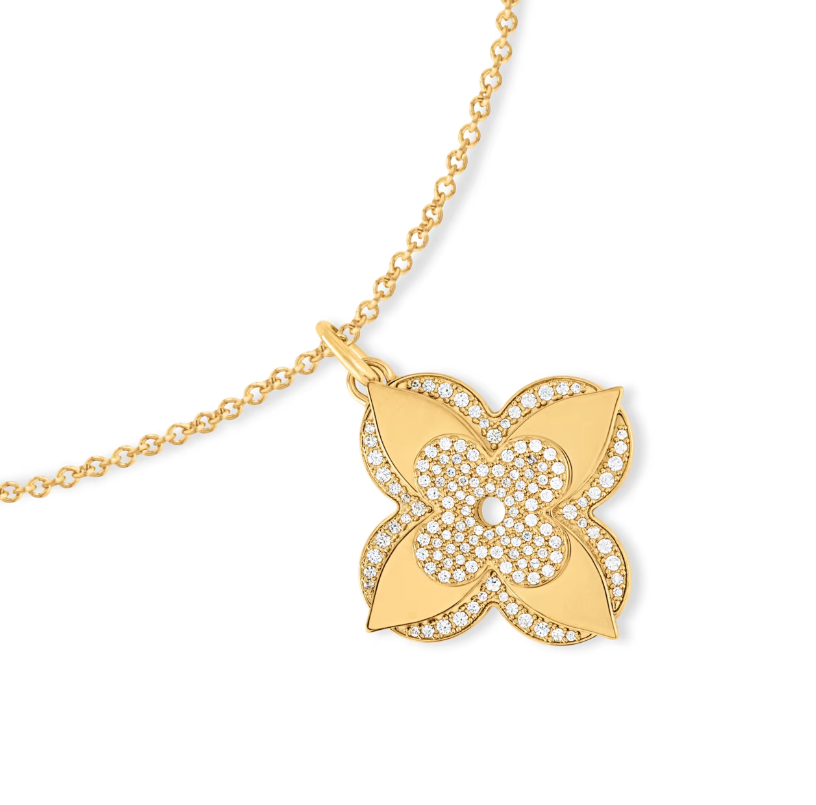 Louis Vuitton M02001 LV Medaillon Necklace Gold-Color