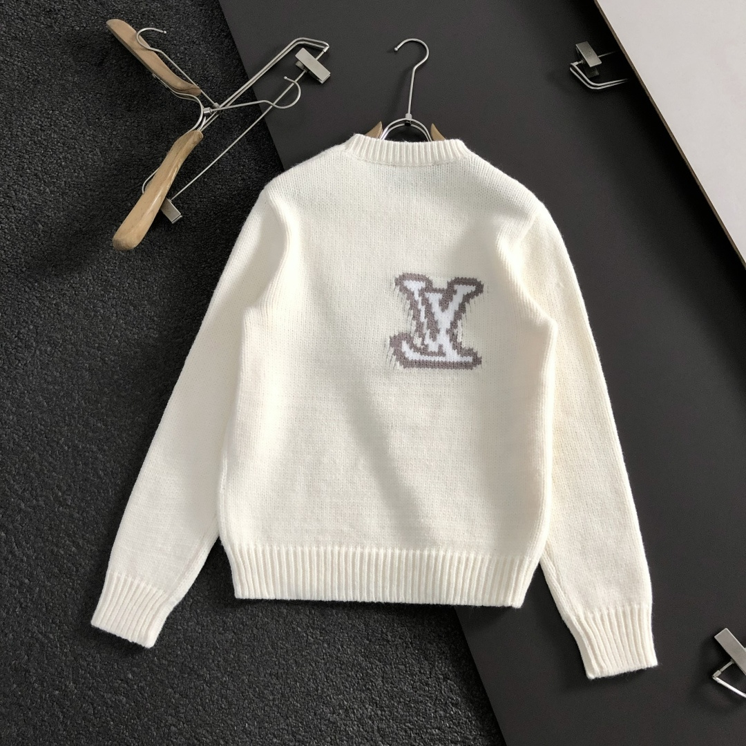 LOUIS VUITTON 1AIWEO LV Intarsia Crewneck