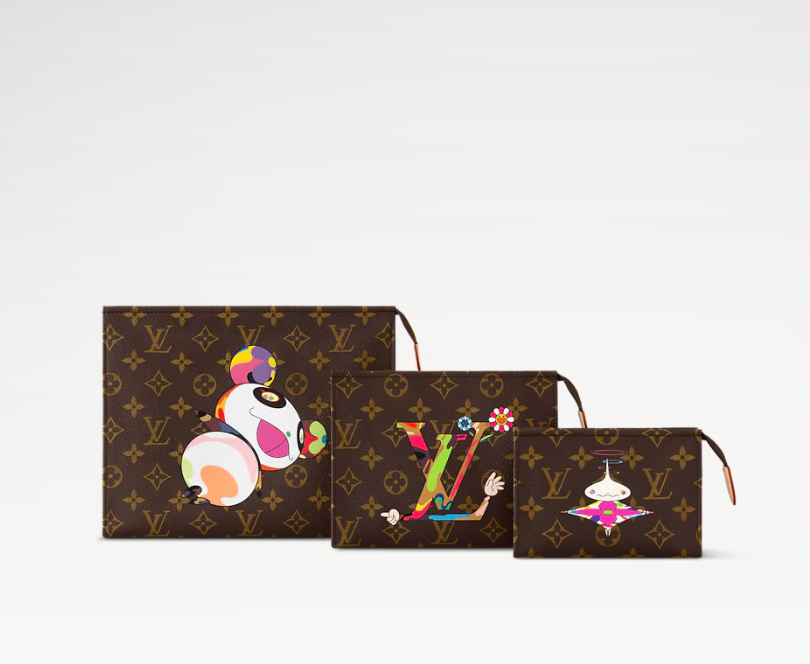 LOUIS VUITTON M13762 LV x TM Trio Toiletry Pouch