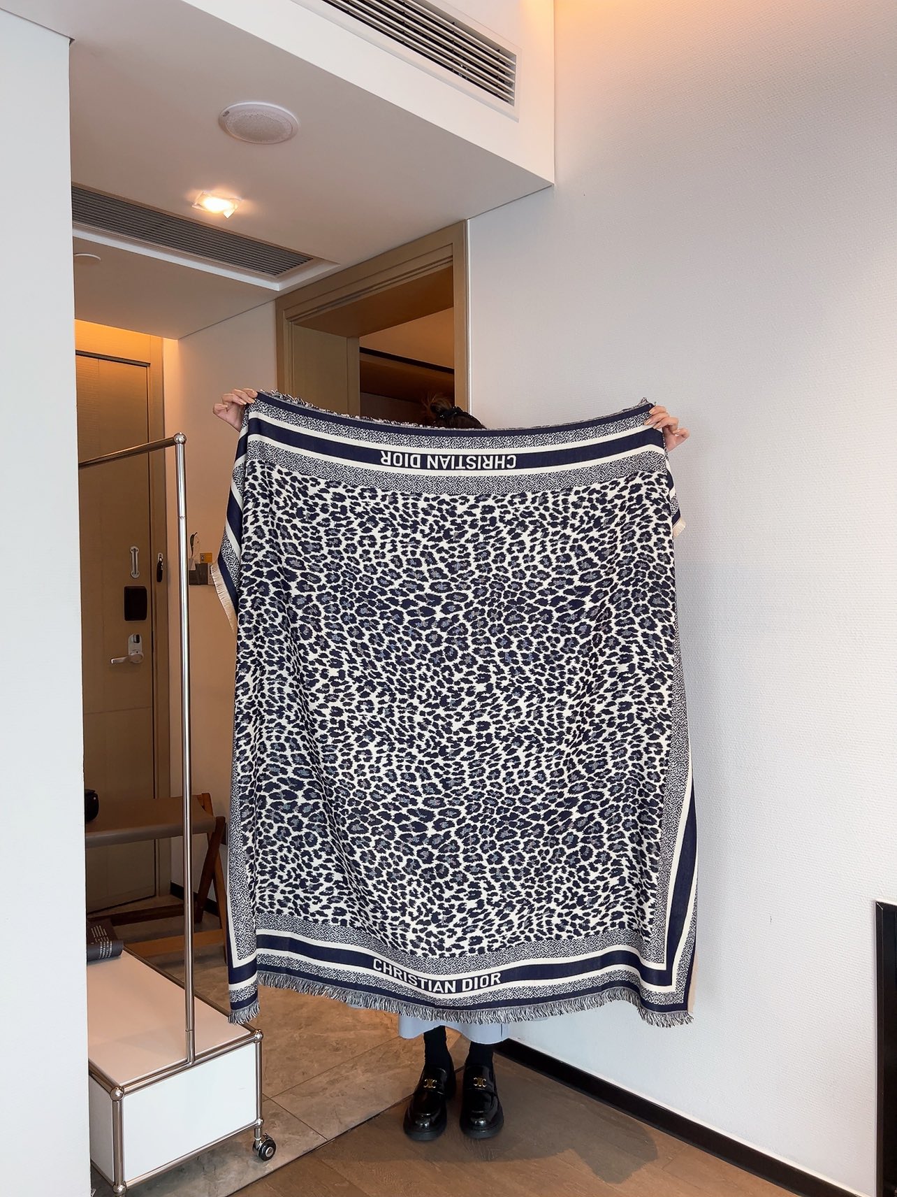 Dior Leopard Print Scarf -Cashmere 🐆