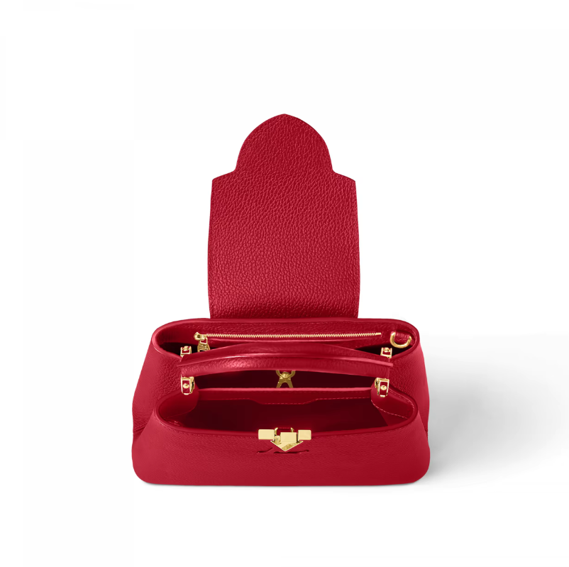 Louis Vuitton M52689 Capucines BB Bag Scarlet Red